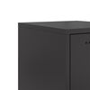 vidaXL Highboard Schwarz 36x39x123 cm Stahl