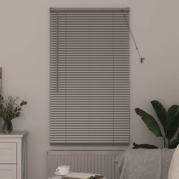 vidaXL Balkenjalousien Silber 175 x 70 cm Aluminium