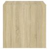 vidaXL Wandschr&auml;nke 4 Stk. Wei&szlig; Sonoma-Eiche 37x37x37 cm Holzwerkstoff