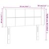 vidaXL LED Kopfteil Dunkelgr&uuml;n 93x16x78/88 cm Samt