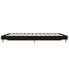 vidaXL Bettgestell Schwarz 135x190 cm Holzwerkstoff