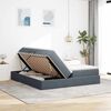 vidaXL Aufbewahrungsbett mit Matratze Dunkelgrau 180 x 200 cm Samt