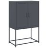 vidaXL Highboard Anthrazit 68,5x38,5x107 cm Stahl