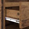 vidaXL Schuhschrank mit Regal Altholz 102 x 36 x 60 cm Holzwerkstoff