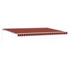 vidaXL Ausziehbare Markise Orange und Braun 500 x 300 x 165 cm
