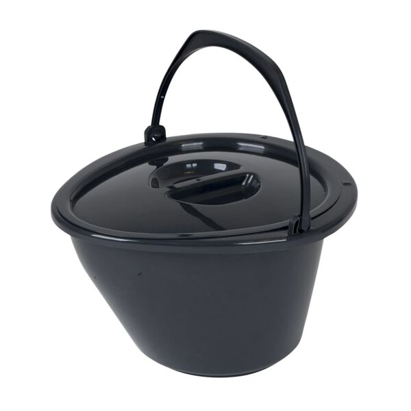 Bo-Camp Tragbare Toilette 7 L Grau