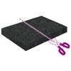 vidaXL Gummipad Schwarz Gummi