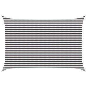 vidaXL Sonnensegel Anthrazit und Wei&szlig; 3 x 4,5 m HDPE
