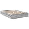 vidaXL Bettgestell mit Schubladen Grau Sonoma 150x200 cm Holzwerkstoff