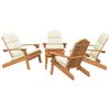vidaXL 5-tlg. Garten-Lounge-Set Adirondack Massivholz Akazie