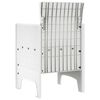 vidaXL Gartenstuhl mit Kissen 4 pcs Wei&szlig; 53 x 49 x 85 cm Polypropylen