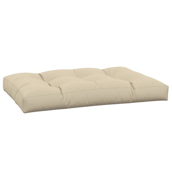 vidaXL Palettenkissen Beige 120x80x12 cm Stoff