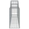 vidaXL Gabionen mit Hochbogen 50 Stk. 200x30x60/80 cm Verzinktes Eisen