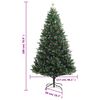 vidaXL K&uuml;nstlicher Weihnachtsbaum Klappbar mit Roten Beeren 180 cm