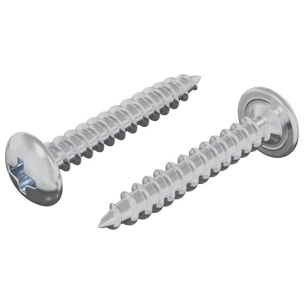 vidaXL Holzschrauben 2 pcs Silber M4 x 25 mm Stahl