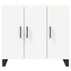 vidaXL Sideboard Wei&szlig; 90x34x80 cm Holzwerkstoff