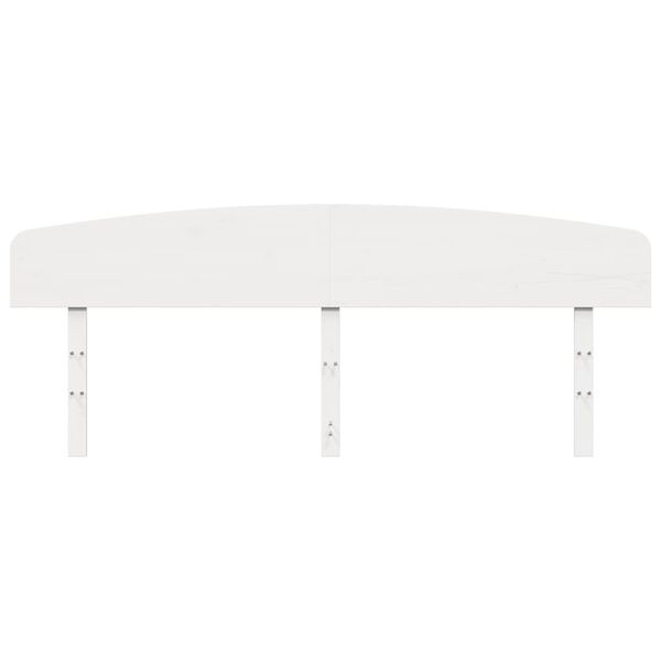 vidaXL Kopfteil Wei&szlig; 200 cm Massivholz Kiefer