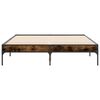 vidaXL Bettgestell R&auml;uchereiche 120x200 cm Holzwerkstoff und Metall