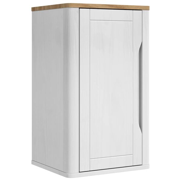vidaXL Badezimmer-Wandschrank mit Regal FLORO Wei&szlig; 35 x 30 x 60 cm