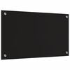 vidaXL Küchenrückwand Schwarz 70 x 40 cm Gehärtetes Glas