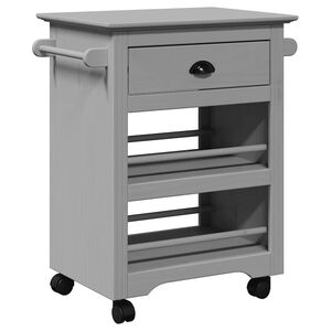 vidaXL K&uuml;chenwagen BODO Grau 67,5x45x80 cm