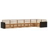 vidaXL Outdoor-Sofagarnitur 6 stk. Natur Massivholz Akazie