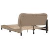 vidaXL Bettgestell ohne Matratze "Hvar" Cappuccino-Braun 120x200 cm Kunstleder