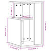 vidaXL Beistelltisch Sonoma-Eiche 35x35x60 cm Holzwerkstoff