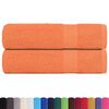 vidaXL Duscht&uuml;cher 2 Stk. Orange 70x140 cm 360 g/m&sup2; 100% Baumwolle
