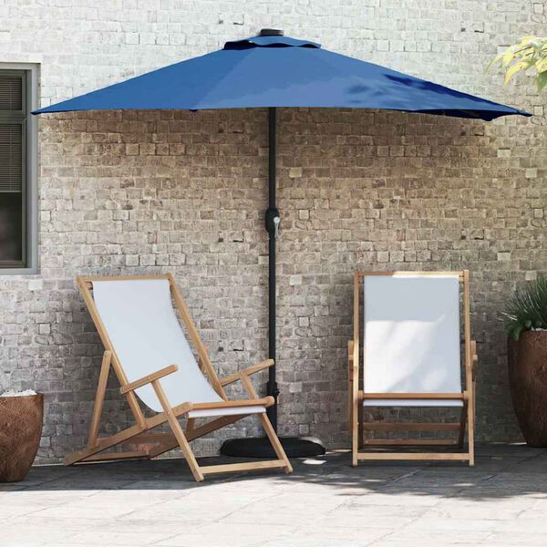 vidaXL Garten-Sonnenschirm Azurblau 294 x 150 x 224 cm