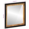 vidaXL Badspiegel 55x1x60 cm Glas und Massivholz Mango