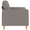 vidaXL 2-Sitzer-Sofa Taupe 120 cm Stoff
