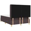 vidaXL Boxspringbett mit Matratze Braun 160 x 200 cm Stoff