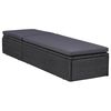 vidaXL 9-tlg. Garten-Lounge-Set Poly Rattan Schwarz