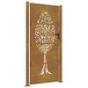 vidaXL Gartentor 100x175 cm Cortenstahl Baumdesign