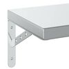 vidaXL Wandregale 2 Stk. 100x23,5 cm Silbern Edelstahl