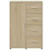 vidaXL Sideboards 2 Stk. Sonoma-Eiche 60x31x84 cm Holzwerkstoff