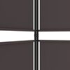 vidaXL 4-tlg. Paravent Braun 200x200 cm Stoff