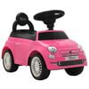 vidaXL Kinder-Aufsitzauto Fiat 500 Rosa