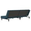 vidaXL Schlafsofa 2-Sitzer Blau Samt
