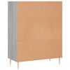 vidaXL B&uuml;cherregal Grau Sonoma 69,5x32,5x90 cm Holzwerkstoff