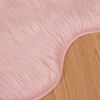 vidaXL Kunstschaffell Teppich Tafalla Rosa 50 x 80 cm Polyester