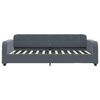 vidaXL Tagesbett Ausziehbar Dunkelgrau 100x200 cm Samt
