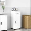 vidaXL Badezimmerschrank Wei&szlig; 30 x 35 x 80 cm Holzwerkstoff & Metall