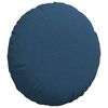 vidaXL Sitzkissen 2 pcs Blau &Oslash;50 x 19 cm Stoff
