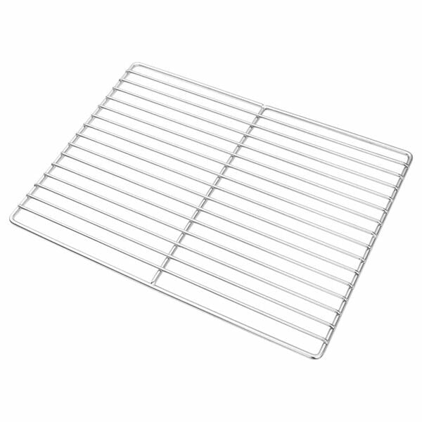 vidaXL Grillrost Silber 40 x 30 cm Edelstahl
