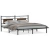 vidaXL Bettgestell ohne Matratze Braun Eiche 160x200 cm Holzwerkstoff