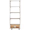 vidaXL B&uuml;cherregal 56x28x163 cm Raues Mango-Massivholz