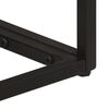 vidaXL Konsolentisch Schwarz 90x30x76 cm Massivholz Mango und Eisen