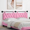 vidaXL H&auml;ngevorderseite Wandmontiert Rosa 190 x 55 x 7 cm Stoff